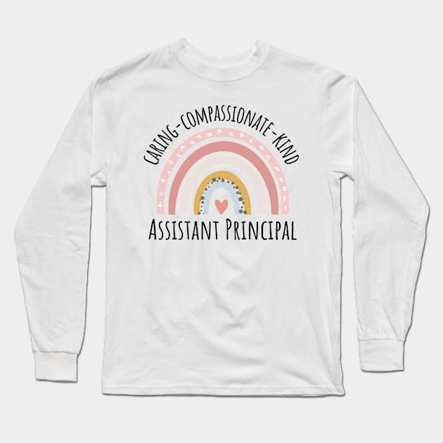 assistant principal rainbow pastel Long Sleeve T-Shirt by IndigoPine